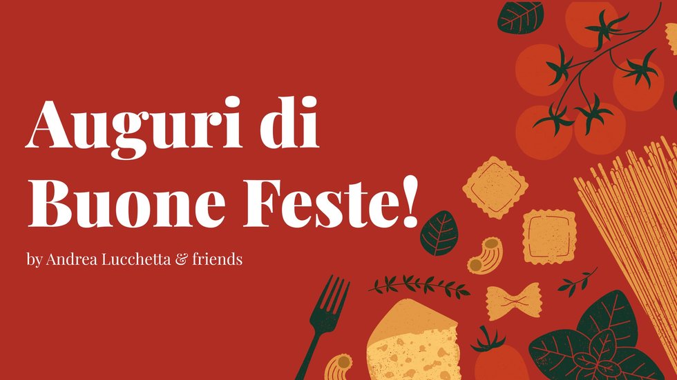 Auguri di buon Natale da Andrea Lucchetta e Spaghetti & Mandolino